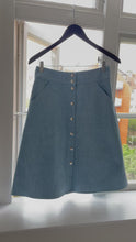 Load and play video in Gallery viewer, AGNES SKIRT - LIGHT DENIM
