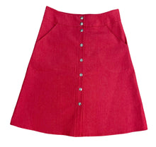 Load image into Gallery viewer, AGNES SKIRT RED DENIM
