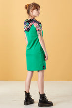 Load image into Gallery viewer, SUMMER HOODIE DRESS - GREEN
