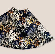 Load image into Gallery viewer, WAVEY SKIRT - BLUE LEAVES
