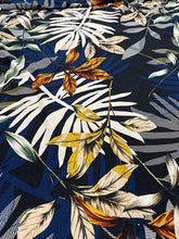 Load image into Gallery viewer, WAVEY SKIRT - BLUE LEAVES
